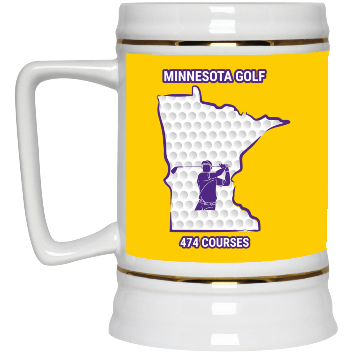 Minnesota Beer Stein - Manns Golf Cave