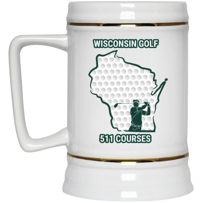 Wisconsin Beer Stein - Manns Golf Cave