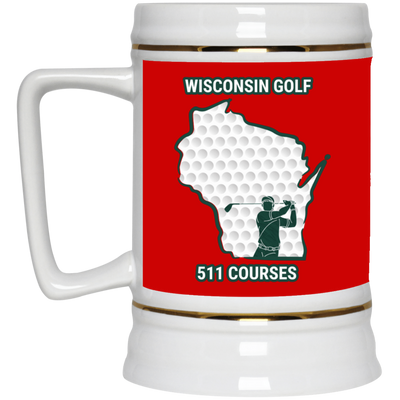 Wisconsin Beer Stein - Manns Golf Cave