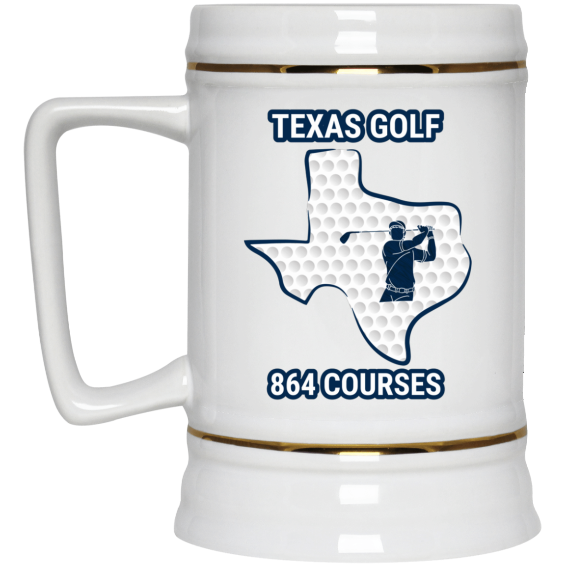 Texas Beer Stein - Manns Golf Cave