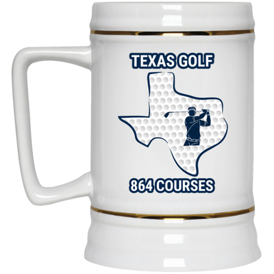 Texas Beer Stein - Manns Golf Cave