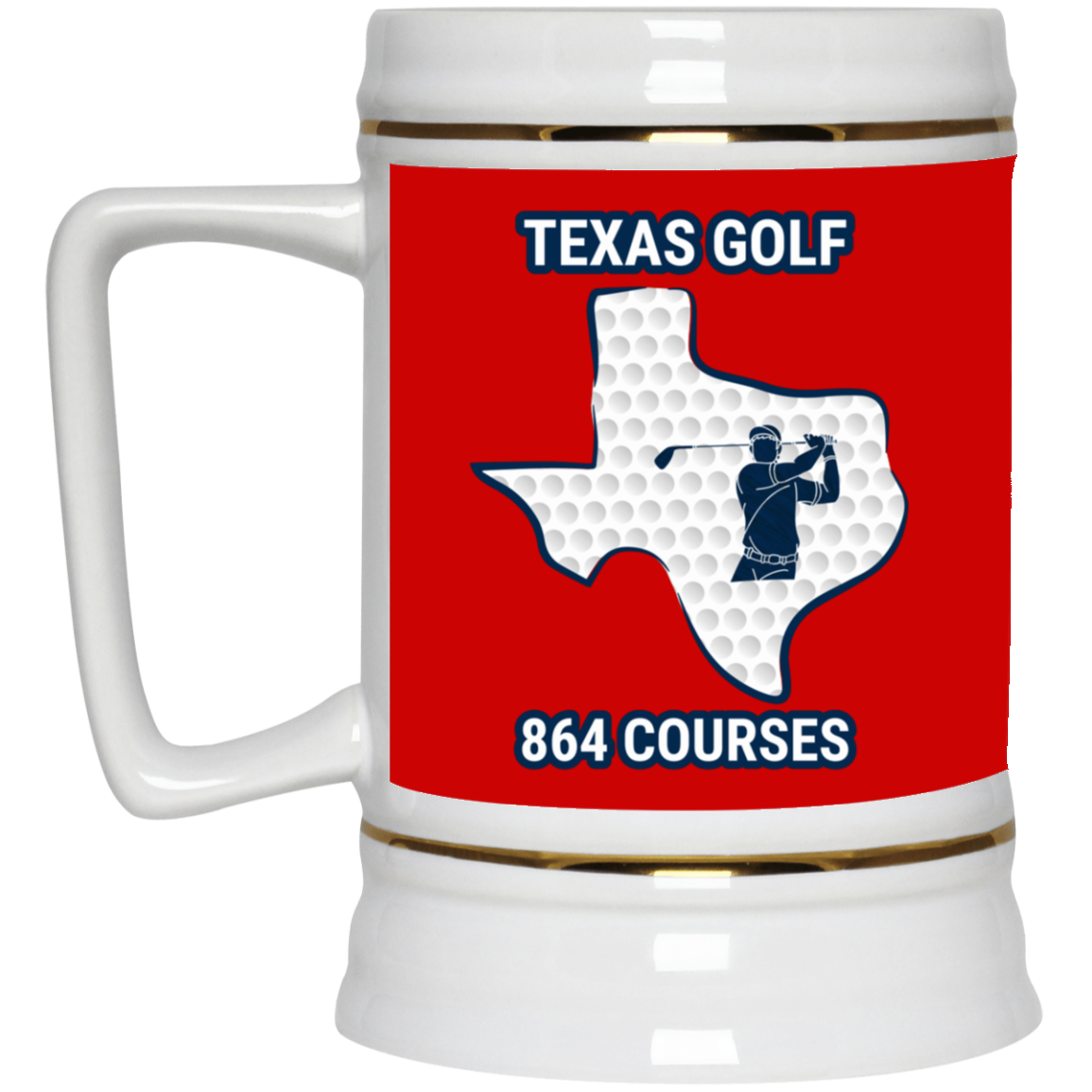 Texas Beer Stein - Manns Golf Cave