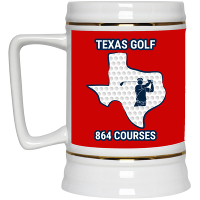 Texas Beer Stein - Manns Golf Cave