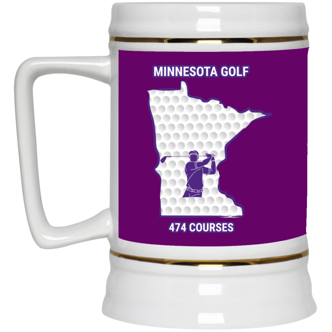 Minnesota Beer Stein - Manns Golf Cave