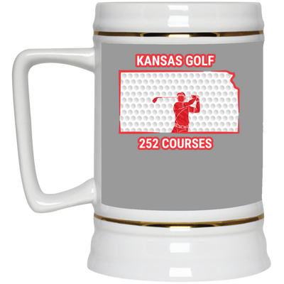 Kansas Beer Stein - Manns Golf Cave