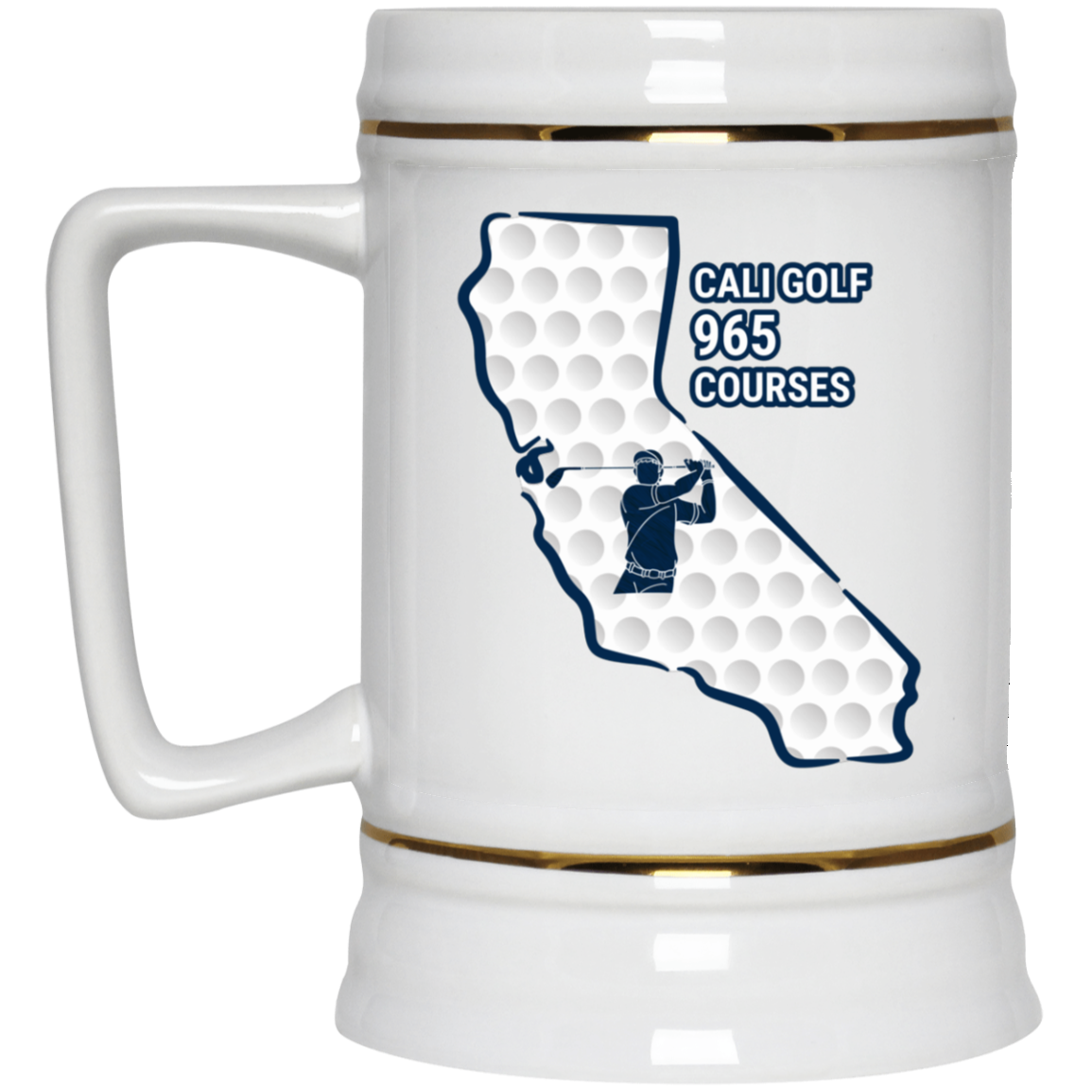 California Beer Stein - Manns Golf Cave