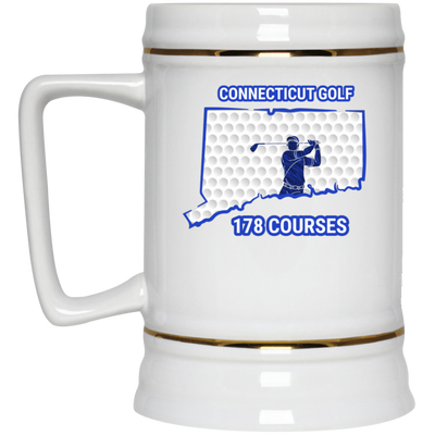 Connecticut Beer Stein - Manns Golf Cave