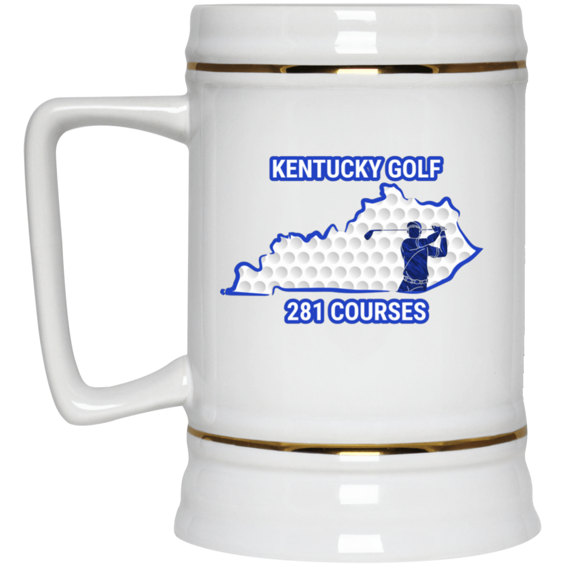 Kentucky Beer Stein - Manns Golf Cave