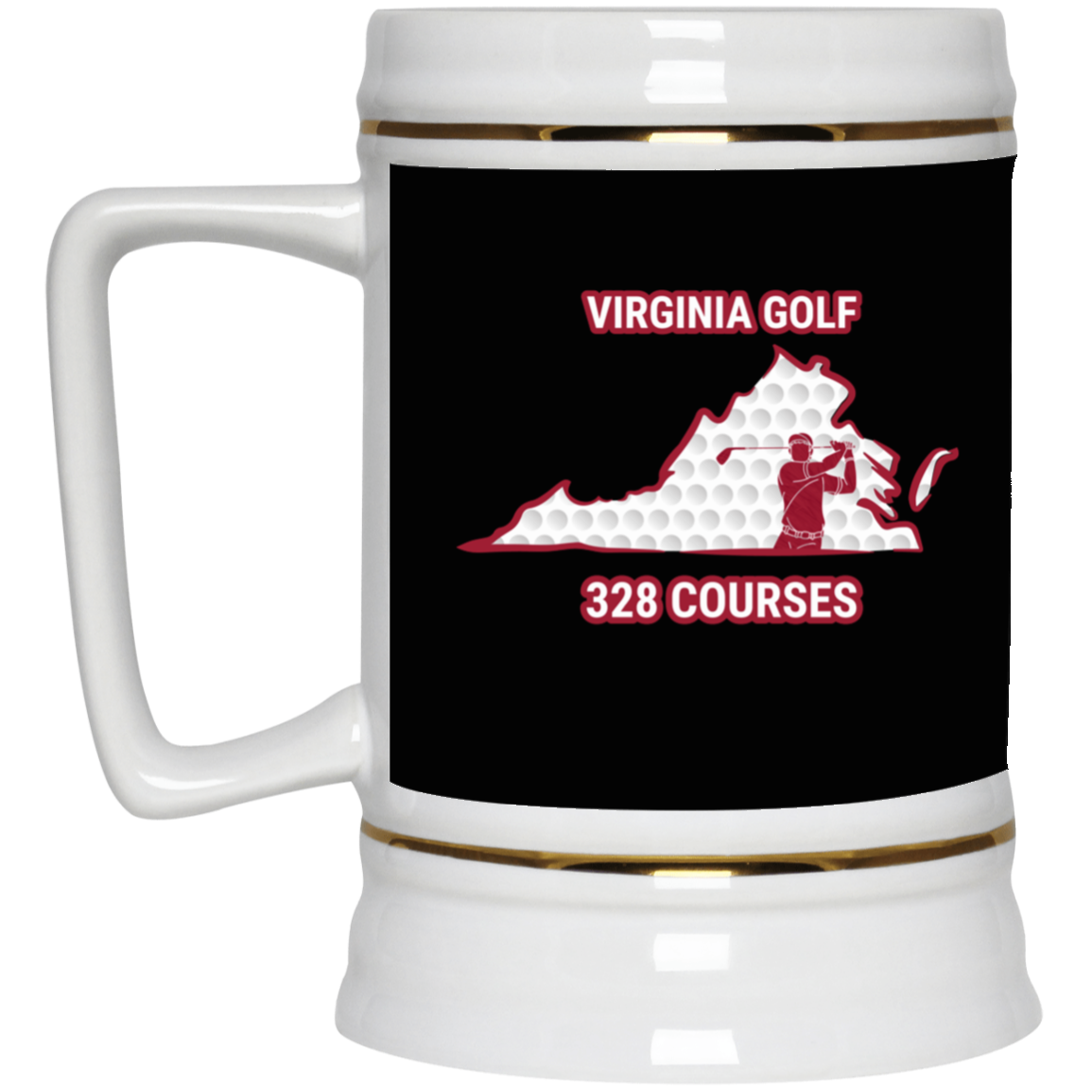 Virginia Beer Stein - Manns Golf Cave