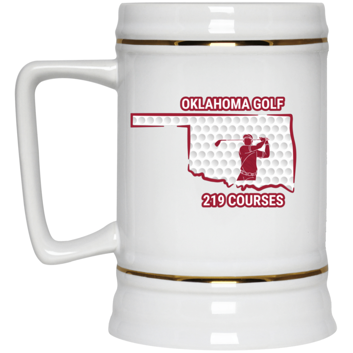 Oklahoma Beer Stein - Manns Golf Cave