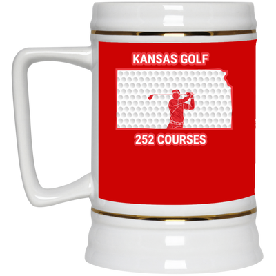 Kansas Beer Stein - Manns Golf Cave