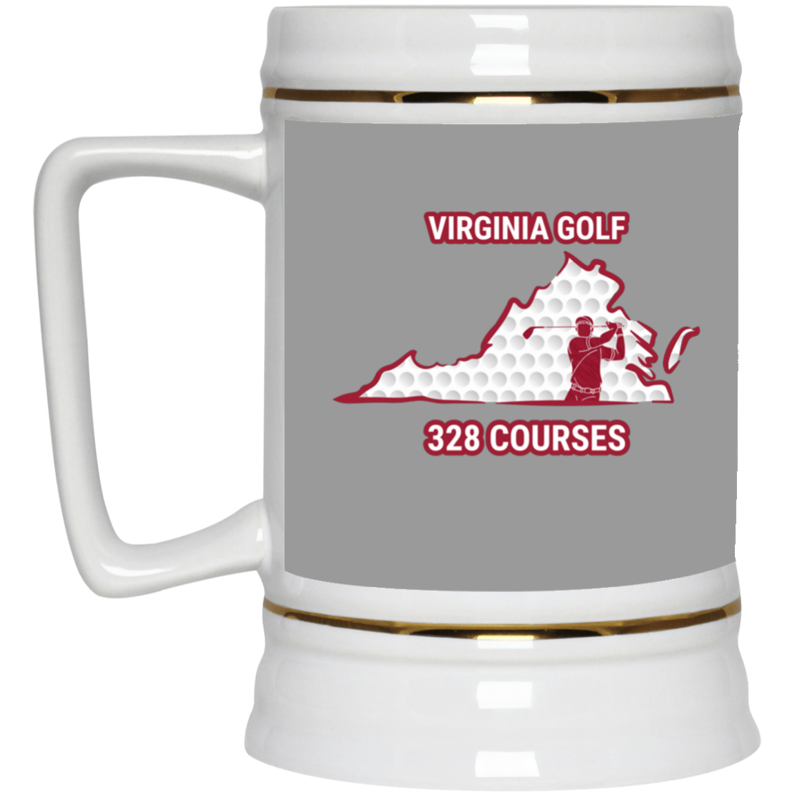 Virginia Beer Stein - Manns Golf Cave