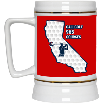 California Beer Stein - Manns Golf Cave