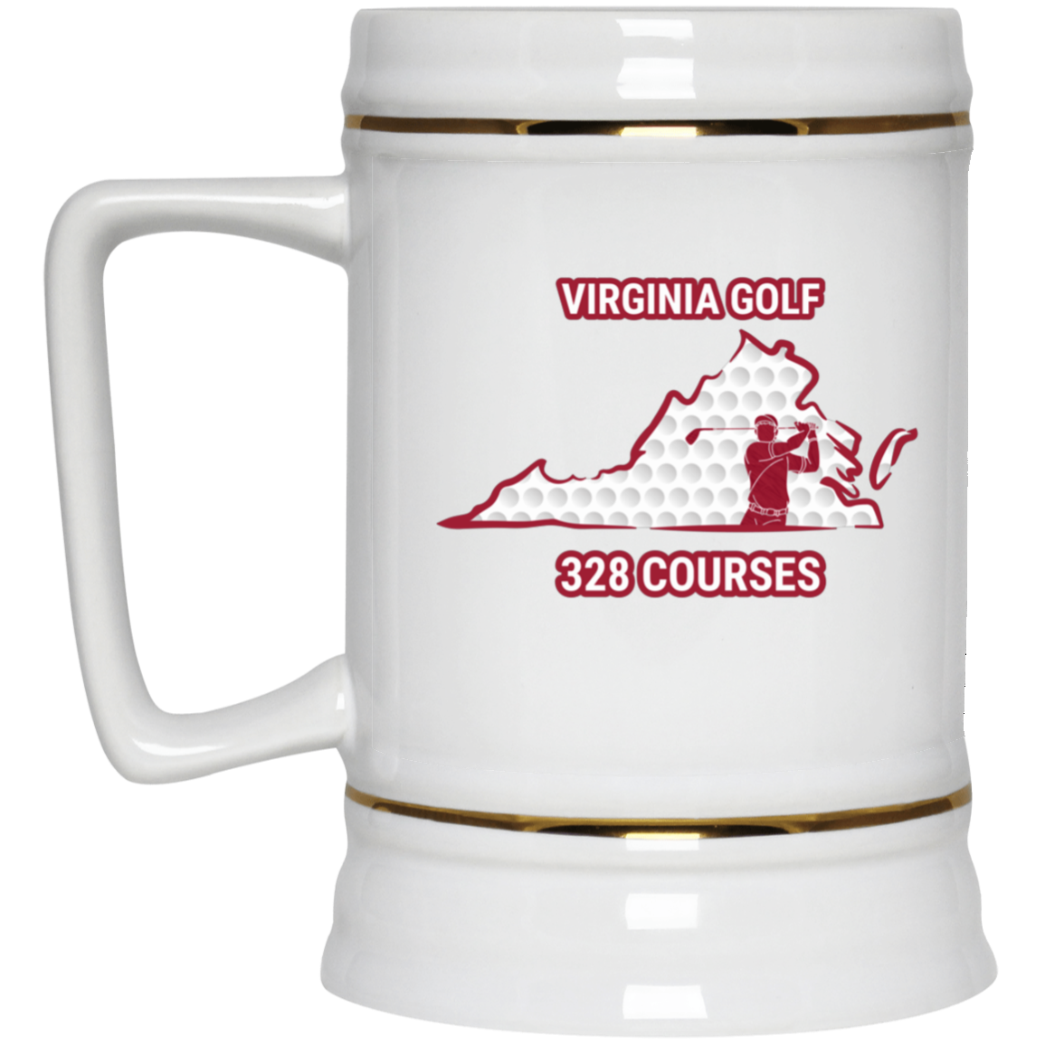 Virginia Beer Stein - Manns Golf Cave