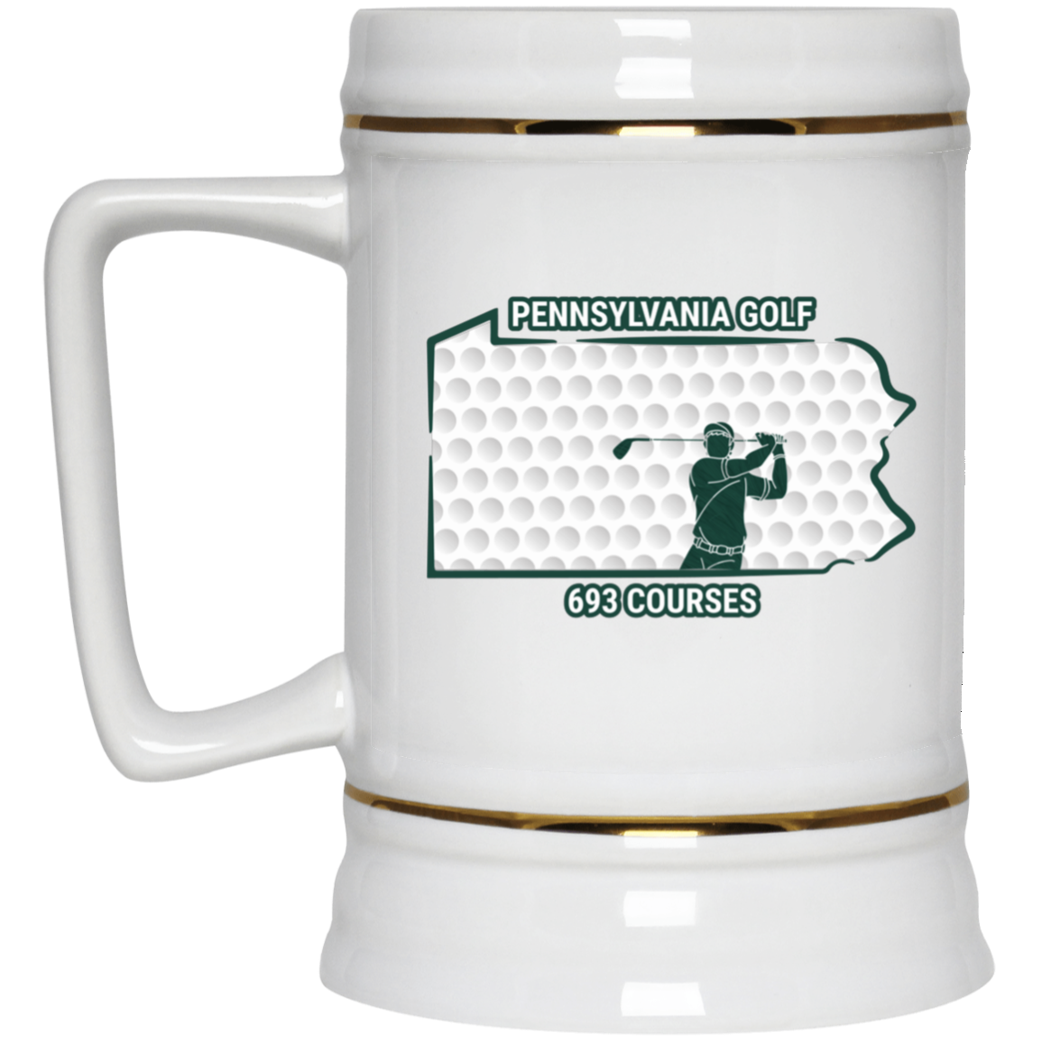 Pennsylvania Beer Stein - Manns Golf Cave