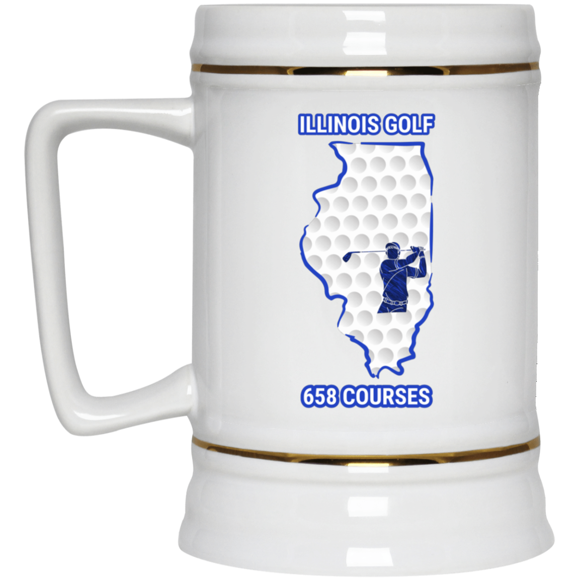 Illinois Beer Stein - Manns Golf Cave