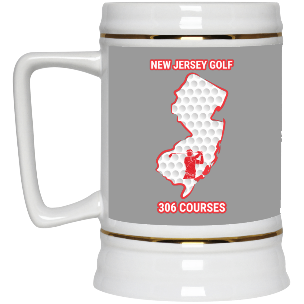 New Jersey Beer Stein - Manns Golf Cave