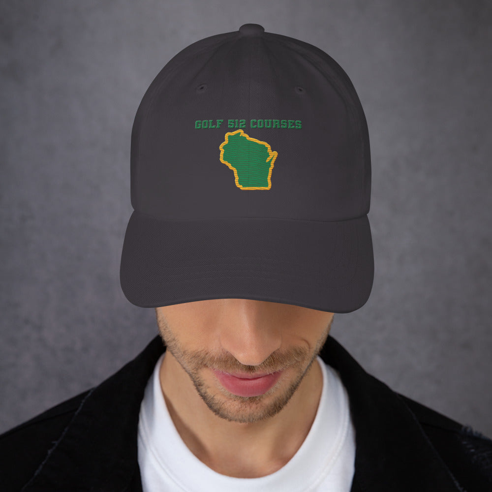 Wisconsin Dad Hat - Manns Golf Cave