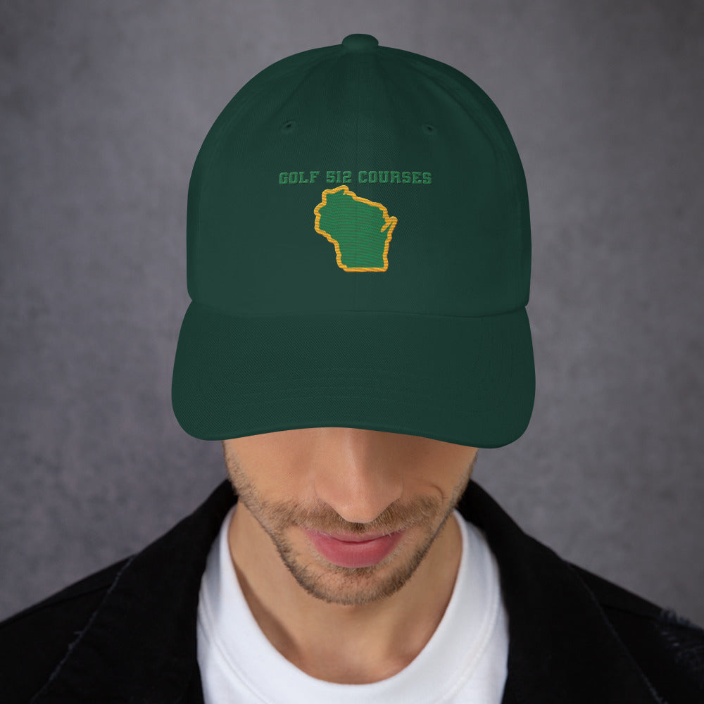 Wisconsin Dad Hat - Manns Golf Cave