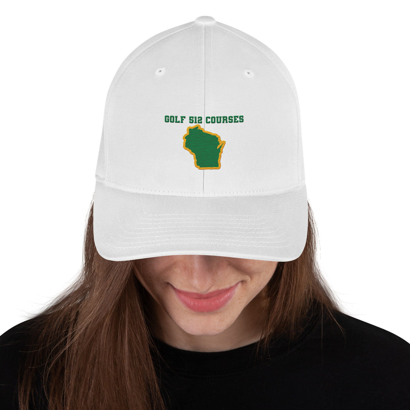 Wisconsin Fitted Golf Cap - Manns Golf Cave