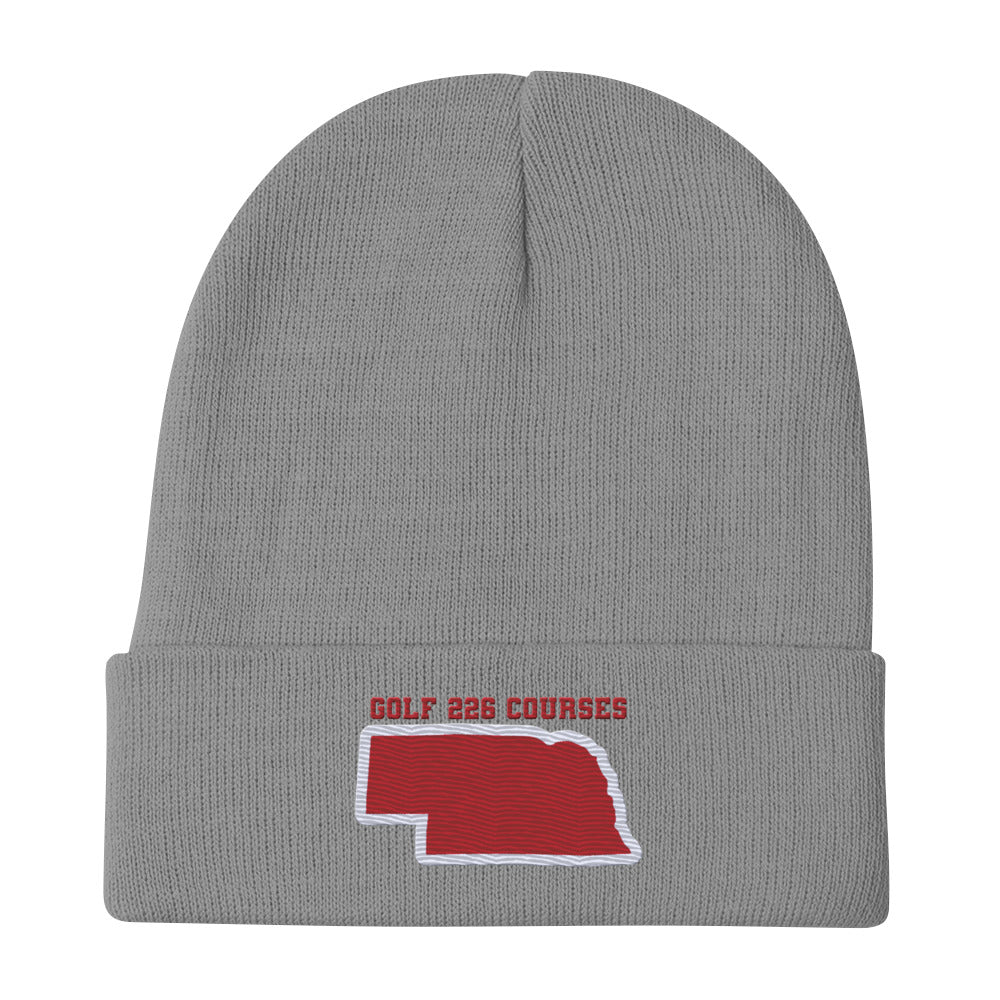 Nebraska Golf Beanie - Manns Golf Cave