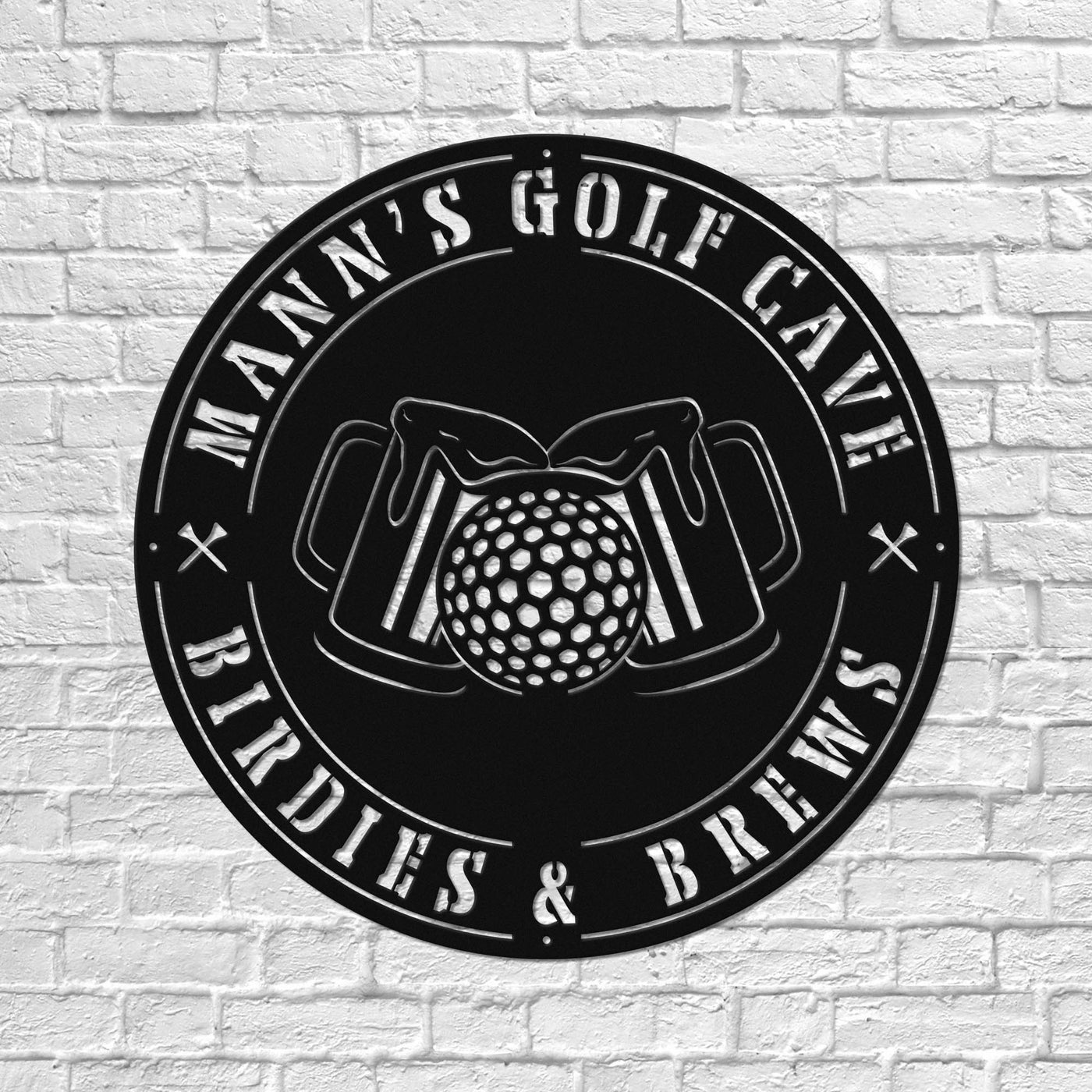 Mann's Golf Cave Metal Art Manns Golf Cave Wall Art