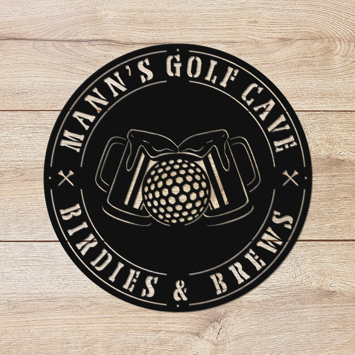 Mann's Golf Cave Metal Art Manns Golf Cave Wall Art