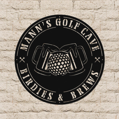 Mann's Golf Cave Metal Art Manns Golf Cave Wall Art